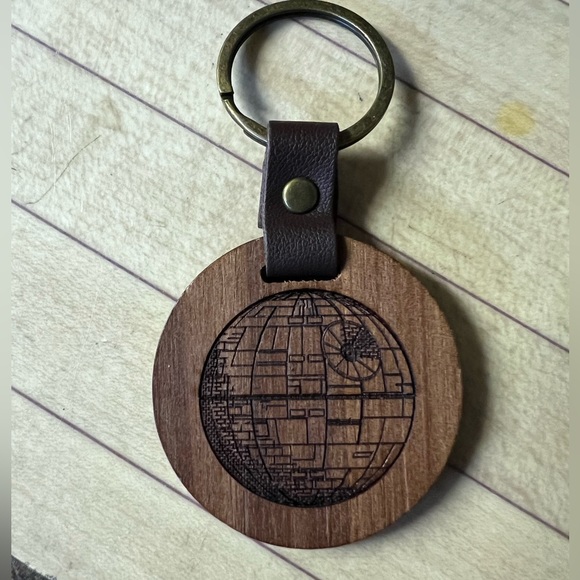 Other - Death Star wooden keychain